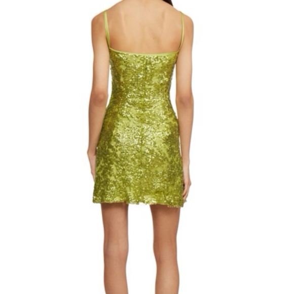 Annie’s Ibiza Green Silk Sequin Mini Dress - Picture 5 of 12